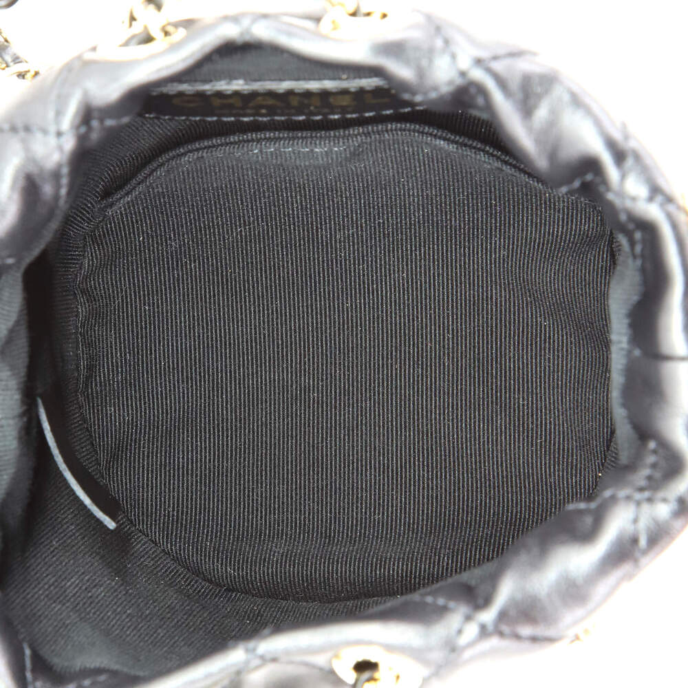 Chanel Drawstring Round Bucket Bag #149744C23B - Picture 7 of 9